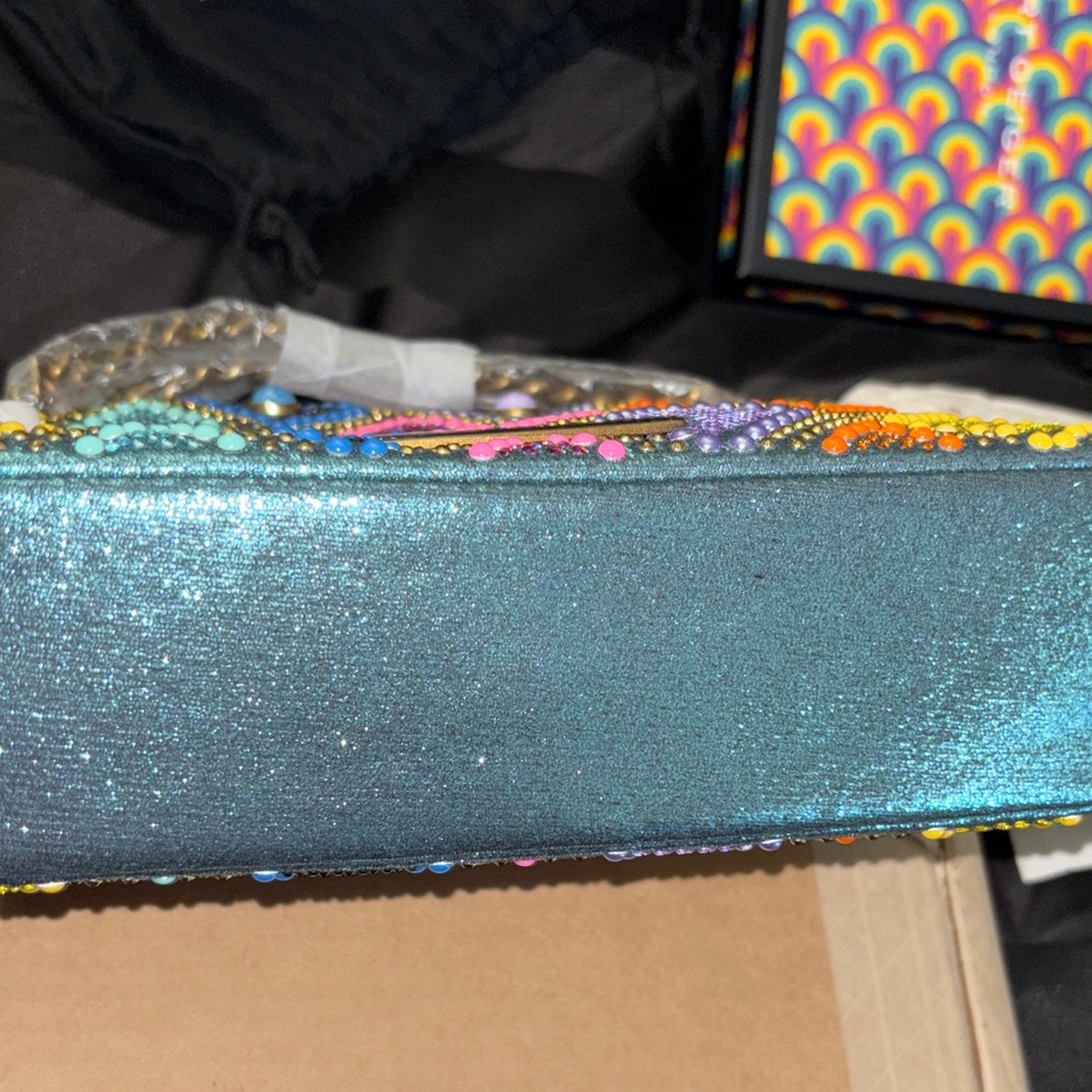 Kurt Geiger Mini Kensington jewel Multicolor Beaded Handbag🤪 - Picture 5 of 5